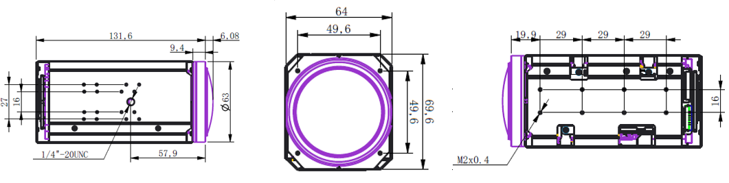 200萬(wàn)42倍7.3-308mm一體化機(jī)芯 200萬(wàn)42倍7.3-308mm一體化機(jī)芯