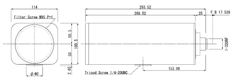 Raymax12.5-775mm長焦鏡頭尺寸 圖片關(guān)鍵詞